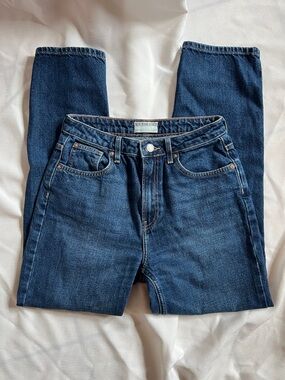 We The Free Women's Straight Leg Jeans in Dark Blue Denim